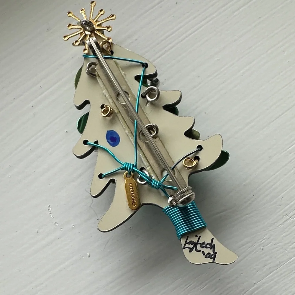 Liztech Liz Tech Holiday Christmas Tree Brooch - Picture 3 of 6
